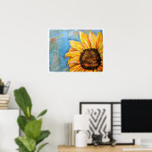 N'ont pas peur Poster de tournesol (Bureau à domicile)