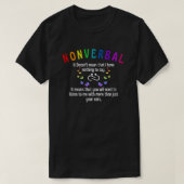 Nonverbal T-shirt (Design voorkant)