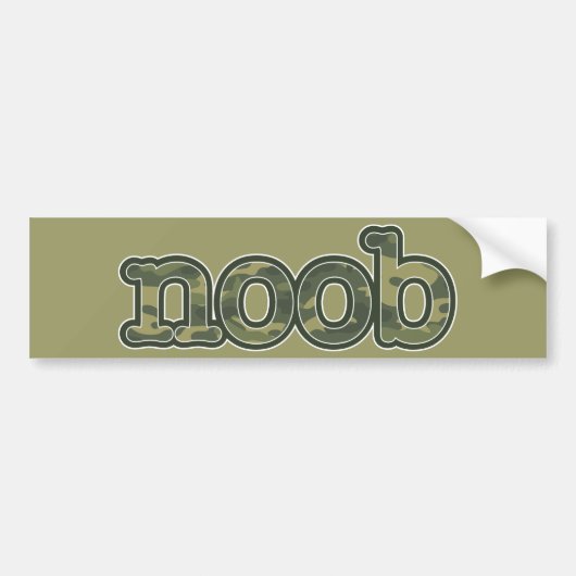 Noob Bumpersticker (Voorkant)
