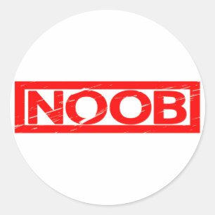 Noob Stamp Ronde Sticker