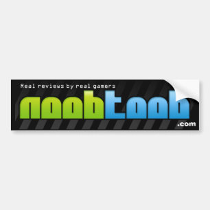 noobtoob-bumpersticker (echte gamers) bumpersticker