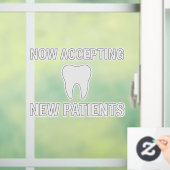 NOOD WALK-INS WELKOM Dental Window Decal – T (Huis)