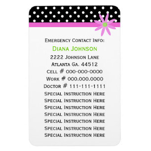 Noodcontact: Babysitter Premium Magnet Magneet