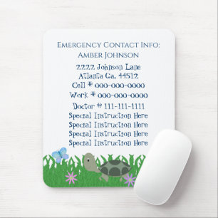 Noodcontact Mousepad Muismat