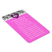 Noodcontact: Zebra Babysitter Premium Magnet Magneet (Rechterzijde)