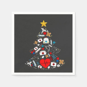 Noodhulp afdeling Xmas Tree Nurse Servet