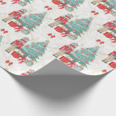 Noodkraker en kerstboom cadeaupapier (Hoek)