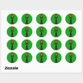 Noodkraker op Duty Ronde Sticker (Vel)