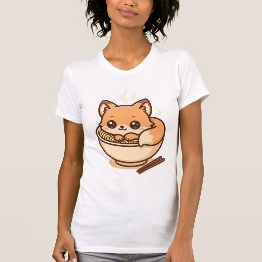 Noodle Fox T-shirt (Voorkant)