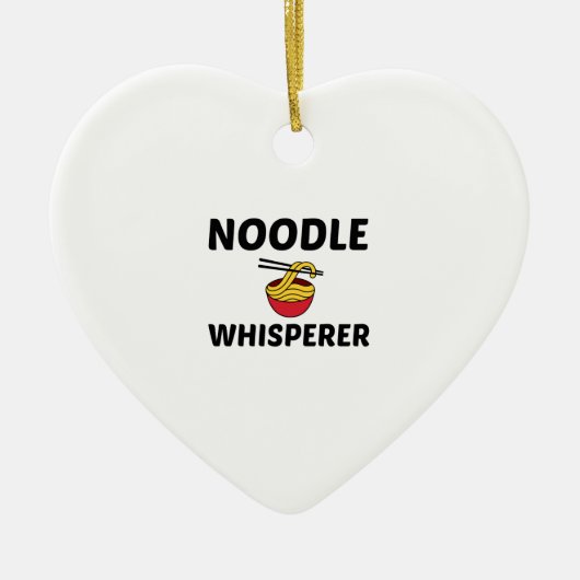 NOODLE WHISPERER KERAMISCH ORNAMENT (Voorkant)