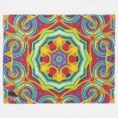 Noodles Kaleidoscope Fleece Blanket Deken (Voorkant (Horizontaal))