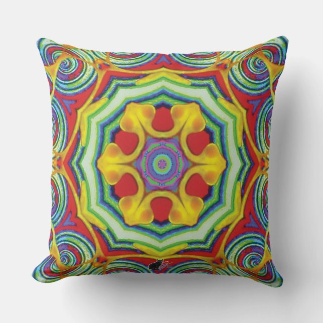 Noodles Kaleidoscope Pillow Kussen (Voorkant)