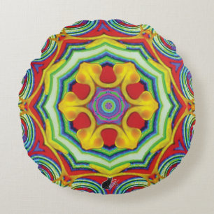 Noodles Kaleidoscope Rond Kussen