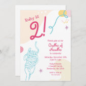 Noodles Kids Verjaardag uitnodiging (Voorkant / Achterkant)