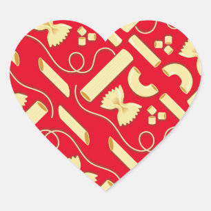 Noodles Pasta Kind 1e verjaardag Italiaanse Hart Sticker