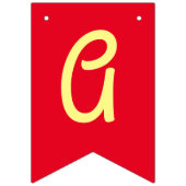 Noodles Pasta Kind 1e verjaardag Italiaanse Vlaggetjes (Derde vlag)