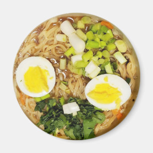 Noodles, Ramen Funny Soup Foto Magneet