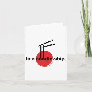 Noodles Ramen Lovers T-shirt Sticker Kaart
