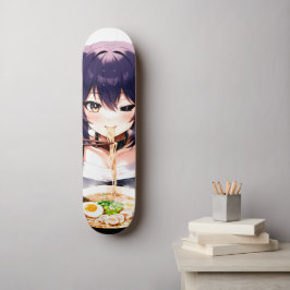 Noodlicious Whiskers: Anime Kat Meisje Skateboard