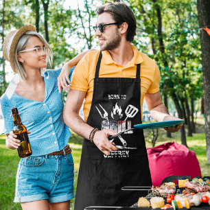 Noodlijdend Born to Grill BBQ Gereedschap Schort