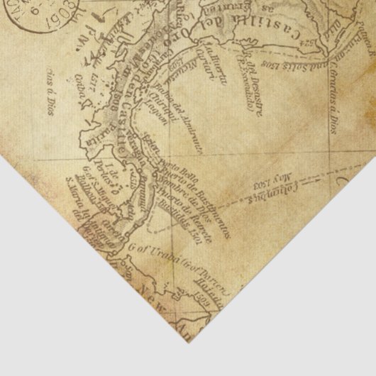 noodlijdend Briefkaart kaart Antiek Tissuepapier (Detail)