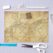  noodlijdend Briefkaart kaart Antiek Tissuepapier (Craft)