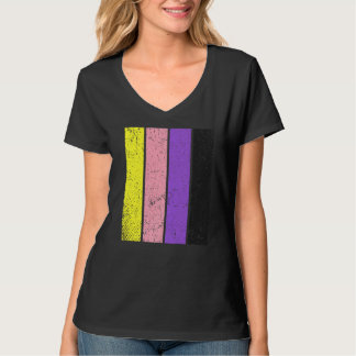 Noodlijdend De Nonbinary Pride Vlag Trots LGBT T-shirt