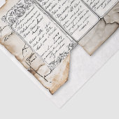 Noodlijdend document Ephemera + Seal AF4 Decoupage Tissuepapier (Detail)