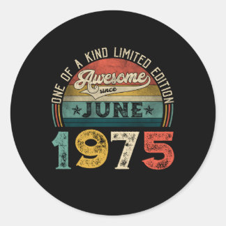 Noodlijdend Geweldige sinds juni 1975 48th Ronde Sticker