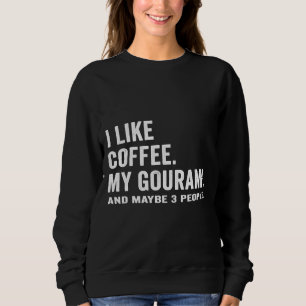 Noodlijdend Ik hou van koffie en mijn Gourami vist Trui