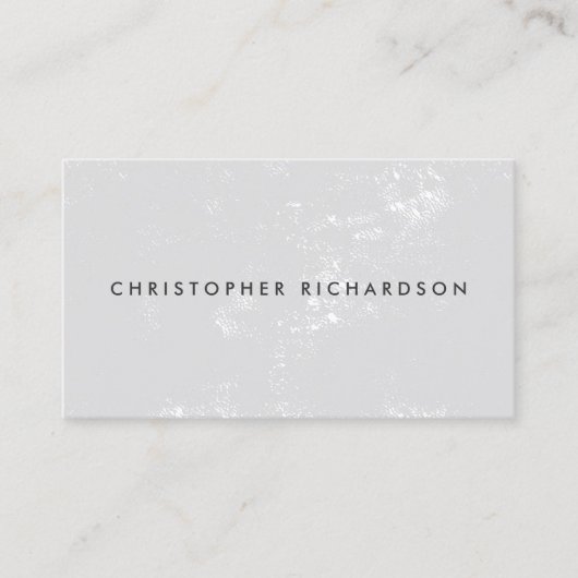 NOODLIJDEND MODERN en MINIMAAL op LICHTGRIJS Visitekaartje (Voorkant)