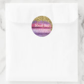 *~* Noodlijdend Verouderd Hout AP49 Glitter Generi Ronde Sticker (Tas)