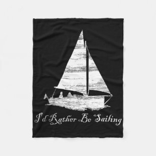 Noodlijdend Zeilen Is Mijn Preferentie Zeilboot Va Fleece Deken