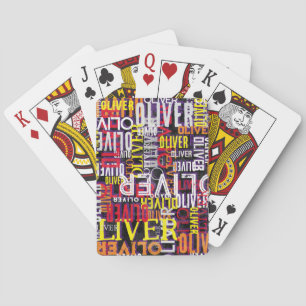 Noodlijdende aangepaste kleurnamen Gerepliceerd Mo Pokerkaarten