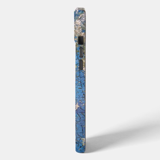 Noodlijdende blauwe verf textuur Case-Mate iPhone case (Achterkant / Links)