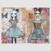 Noodlijdende  bloemenjurk Ephemera Tissuepapier (Voorkant)