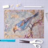 Noodlijdende Bloemenvogel Tissuepapier (Craft)