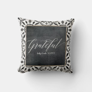 Noodlijdende  Boerderij Rustiek Zwart n Wit Kussen