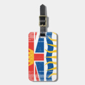Noodlijdende British Columbia Flag.png Bagagelabel (Voorkant verticaal)