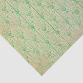 Noodlijdende Groene Art Deco Tissuepapier (Detail)
