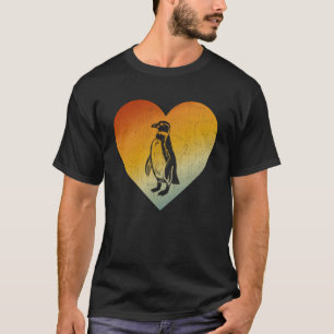 Noodlijdende hart Retro Style Mannen Vrouwen Pingu T-shirt