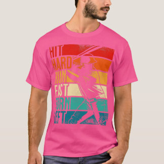 Noodlijdende Hit Hard Run Snel Sla linksaf GIF T-shirt