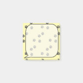 Noodlijdende hond Paw Tracks Spraak Bubble Post-it® Notes (Voorkant)