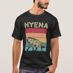 Noodlijdende hyena lover jongens meisjes retro sti t-shirt
