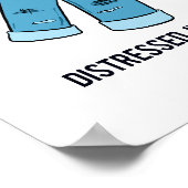 Noodlijdende Jeans Mode Pun Poster (Hoek)