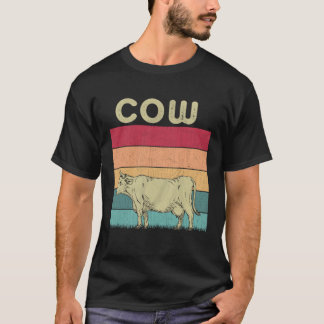 Noodlijdende Koe Lover Boys Meisjes Retro Stijl Ko T-shirt