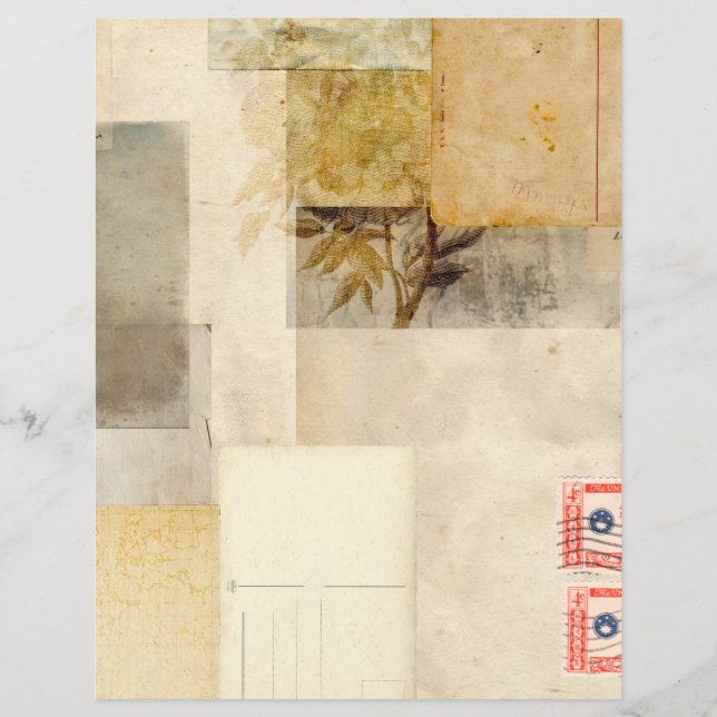 Noodlijdende  Leaf Journal Scrapbook Paper (Voorkant)