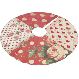  Noodlijdende Look  Shabby Chic Floral Kerstboom Rok