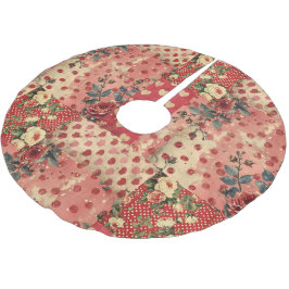  Noodlijdende Look  Shabby Chic Floral Kerstboom Rok