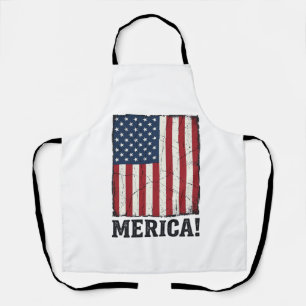 Noodlijdende Merica Vlag Patriottisch Vector T-shi Schort